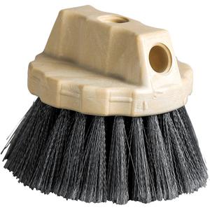 Flagged Window Brush - Window, Polypropylene, 5", Grey, Round, Plastic