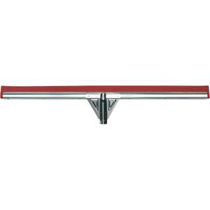 Moss Rubber Heavy-Duty Oil Resistant Floor Squeegee - Straight, 30", Red, Galvanized Steel