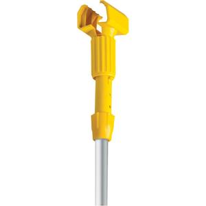Handle - Standard, Aluminum, 60", 1", Jaws, Wet Mop, Yellow, Wide Band Mop Heads