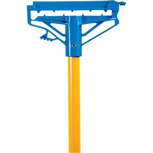 Step-N-Go Handle - Standard, Fibreglass, 60", 1", Open Gate, Wet Mop, Yellow, Narrow Band Mop Heads