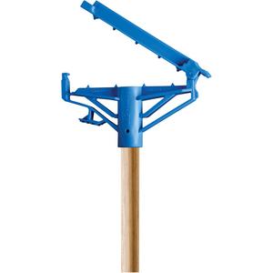 Step-N-Go Handle - Standard, Wood, 54", 1", Open Gate, Wet Mop, Narrow Band Mop Heads