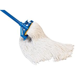 SynRay™ Wet Floor Mop with Handle - General Use, 24 oz., Cut, Rayon/Synthetic, 60"