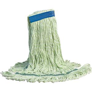 MicroPet™ Eco Series Mop - General Use, Loop, Microfibre, Small, Green & White, PVC, Narrow