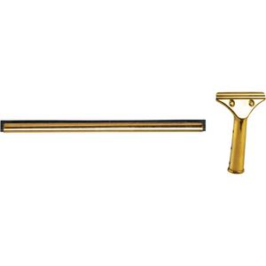 Window Squeegee with Handle - 14", Brass, Rubber