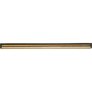 Window Squeegee Channel and Rubber - 14", Brass, Rubber, M2 Professional FH-360-1T Handle