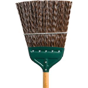 Track & Switch Broom - 52", Polypropylene, Wood, Green, 1-1/8", 1, Brown