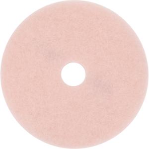 Hi-Performance Pad - Burnishing, 17", 19", 20", Pink, Round, 1500 - 3000 RPM, Non-Woven Polyester Fibre, 3.375"