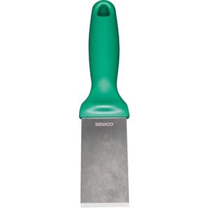 Food Service Scraper - 1-1/2", 9", Green, Polypropylene, Stainless Steel