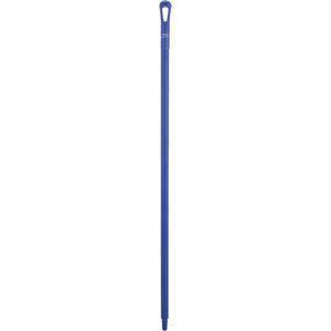 Ultra Hygiene Handle - Ergonomic, Polypropylene, 51", 1-1/4", Euro Threaded, Broom/Scraper/Squeegee/Brush/Dust Pan/Pad Holder/Fork