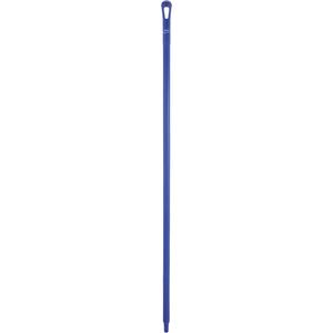 Ultra Hygiene Handle - Ergonomic, Polypropylene, 59", 1-1/4", Euro Threaded, Broom/Scraper/Squeegee/Brush/Dust Pan/Pad Holder/Fork