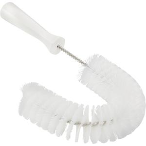 Hooked Brush - Vessel/Tube/Pipe, White, 15-1/2", Medium/Stiff