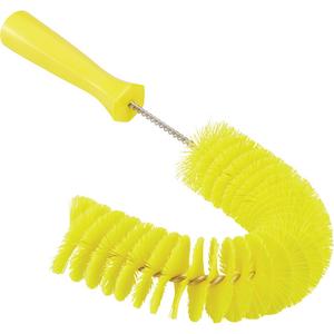 Hooked Brush - Vessel/Tube/Pipe, Yellow, 15-1/2", Medium/Stiff