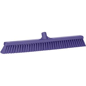 Small Particle Push Broom Head - Polyester, 24", Fine, Purple, Purple, Polypropylene, Euro