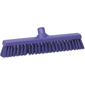 Small Particle Push Broom Head - Polyester, 16-1/2", Fine, Purple, Purple, Polypropylene, Euro