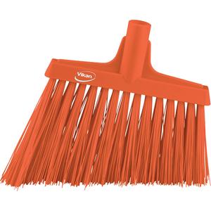 Angle Broom Head - Polyester, 12", X-Coarse, Orange, Orange