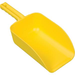 Large Hand Scoop - Plastic, Yellow, White, Green, 82 oz., 15.1", 5.9", 3.3"
