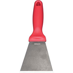 Large Stainless Steel Scraper - 3", 9", Red, Polypropylene