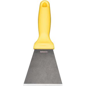 Large Stainless Steel Scraper - 3", 9", Yellow, Polypropylene
