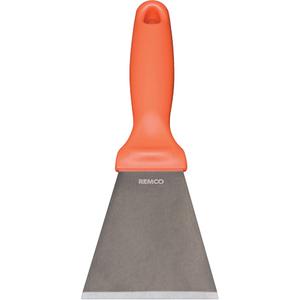 Large Stainless Steel Scraper - 3", 9", Orange, Polypropylene