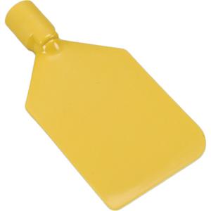 Stiff Paddle Scraper - 4-1/2", 8-3/4", Yellow, Nylon, Euro