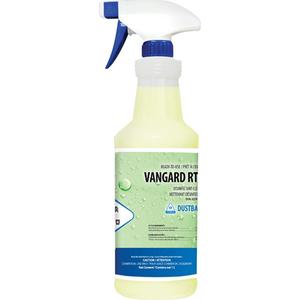 Vangard Ready-to-Use Disinfectant - 1 L, Trigger Bottle, Lemon, 2504731, 10 minutes, 7.5 - 8.0