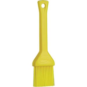 2" Pastry Brush - Detail, Yellow, 7-3/4", Soft, 2", Polyester, Polypropylene, Stainless Steel