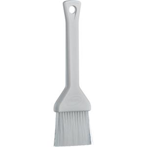 2" Pastry Brush - Detail, White, 7-3/4", Soft, 2", Polyester, Polypropylene, Stainless Steel