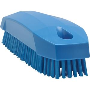 Hand Brush - Nail, Blue, 5", Stiff, 2", 1-1/2", 0.67", Polyester, Polypropylene, & Stainless Steel