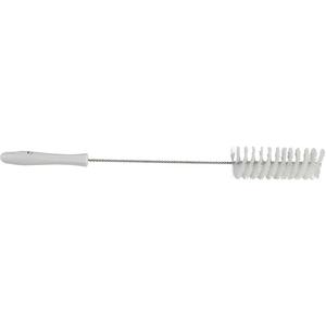 0.375" Valve Brush - Tube, White, 20", Stiff, 0.375", Polyester, Polypropylene, Stainless Steel