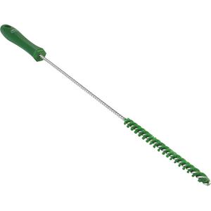 0.375" Valve Brush - Tube, Green, 20", Stiff, 0.375", Polyester, Polypropylene, Stainless Steel