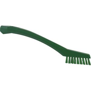Detail Brush - Machine, Green, 8", Extra Stiff, 0.5", 0.9", 0.59", Polyester, Polypropylene, & Stainless Steel