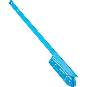 Ultra-Slim Wand Brush - Machine, Blue, 23-1/2", Extra Stiff, 0.59", 2.36", Regenerated Polypropylene, 250°F