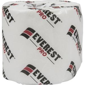 Everest Pro™ Toilet Paper - 2, 420, 105', White, Standard, 4" H x 3" L, 4.25"