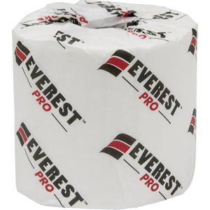 Everest Pro™ Toilet Paper - 1, 1000, 250', White, Standard, 4" H x 3" L, 4.38"