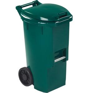 Organic Waste Green Bin - 12 US gal., Plastic, 17.7" L x 15.5" W x 26.9" H