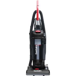 Force® QuietClean® Upright Vacuum - 13", 10, 135 CFM, 4.5 Quarts, 40', Black, 19" x 10.5" x 32.75"