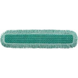 Hygen™ Fringed Dust Pad - Hook and Loop, 40", 9", Microfibre, Green, 36"