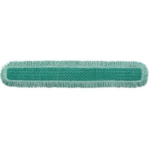Hygen™ Fringed Dust Pad - Hook and Loop, 52", 9", Microfibre, Green, 48"