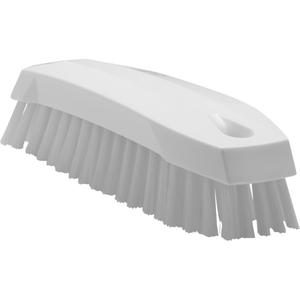 Hand Brush - Scrub, White, 7", Medium, 1-7/10", 1-1/5", Polypropylene, Polyester