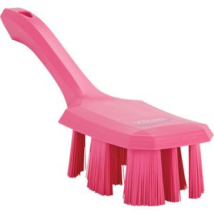Short Handle UST Brush - Scrub/Machine, Pink, 10", Stiff, 2-7/8", 2-3/4", Polypropylene, Polyester