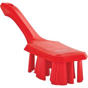 Short Handle UST Brush - Scrub/Machine, Red, 10", Stiff, 2-7/8", 2-3/4", Polypropylene, Polyester