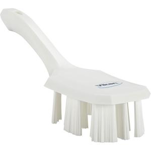 Short Handle UST Brush - Scrub/Machine, White, 10", Stiff, 2-7/8", 2-3/4", Polypropylene, Polyester