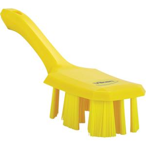 Short Handle UST Brush - Scrub/Machine, Yellow, 10", Stiff, 2-7/8", 2-3/4", Polypropylene, Polyester