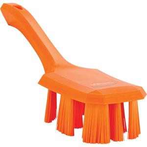 Short Handle UST Brush - Scrub/Machine, Orange, 10", Stiff, 2-7/8", 2-3/4", Polypropylene, Polyester
