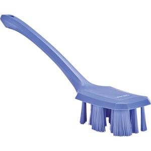 Long Handle UST Brush - Scrub, Purple, 15-1/2", Stiff, 2-7/8", 2-3/4", Polypropylene, Polyester