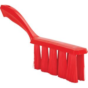 UST Bench Brush - Banister, Red, 13", Medium, 1-1/2", 3-9/10", Polypropylene, Polyester