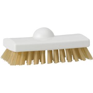 High Temperature Brush - Scrub, White, 5-9/10", Extra Stiff, 2-1/2", 2-3/16", Polypropylene, Polyester
