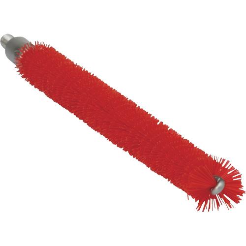 0.5" Brush for Flex Rod - Tube, Red, 7-9/10", Medium, 0.5", Stainless Steel, Polyester, 250°F