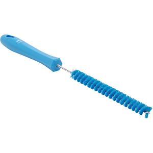 0.6" Drain Cleaning Brush - Tube/Machine, Blue, 12-1/5", Stiff, 0.6", Stainless Steel, Polyester, Polypropylene
