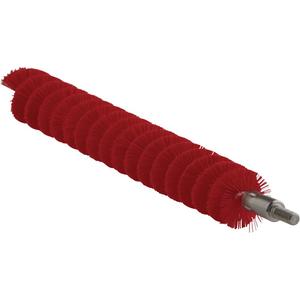 0.8" Brush for Flex Rod - Tube, Red, 8", Medium, 0.8", Stainless Steel, Polyester, 250°F